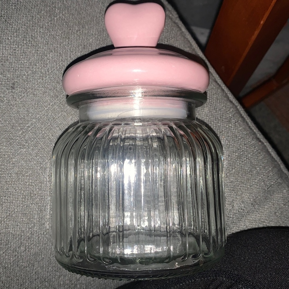 Valentine’s Day Glass Jar with Heart Lid
